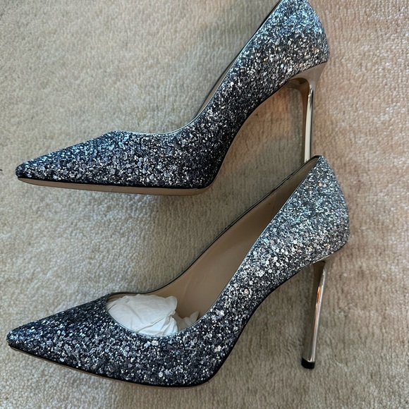 Jimmy Choo Glitter Heels - Picture 2 of 3